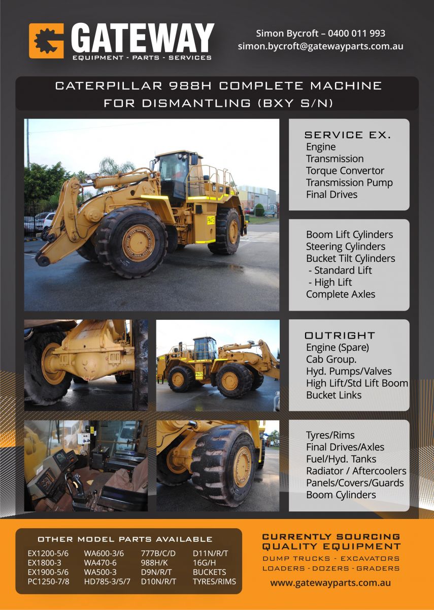 Cat 988H Complete Machine for Wrecking