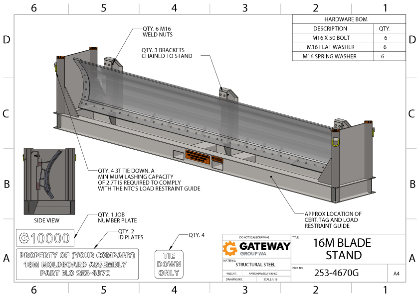 16M Blade Stand