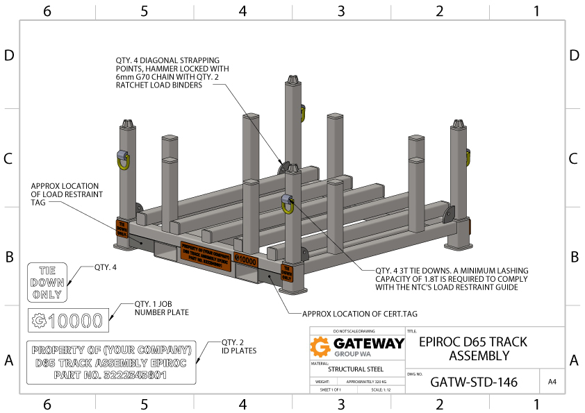 D65 Track Assembly Epiroc