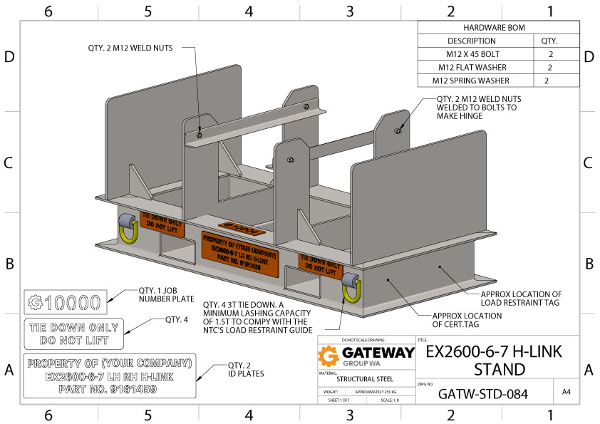 EX2600-6-7 H-Link Stand